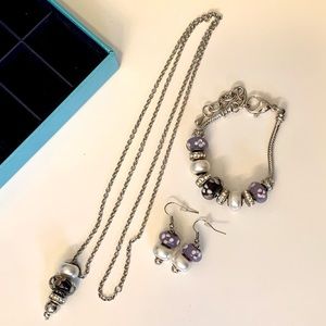 Bella Perlina Charm Jewelry Set with jewelry box